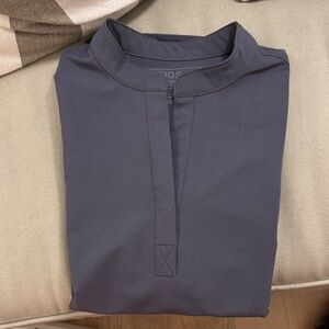 Figs Rafaela Oversized Scrub Top - Charcoal